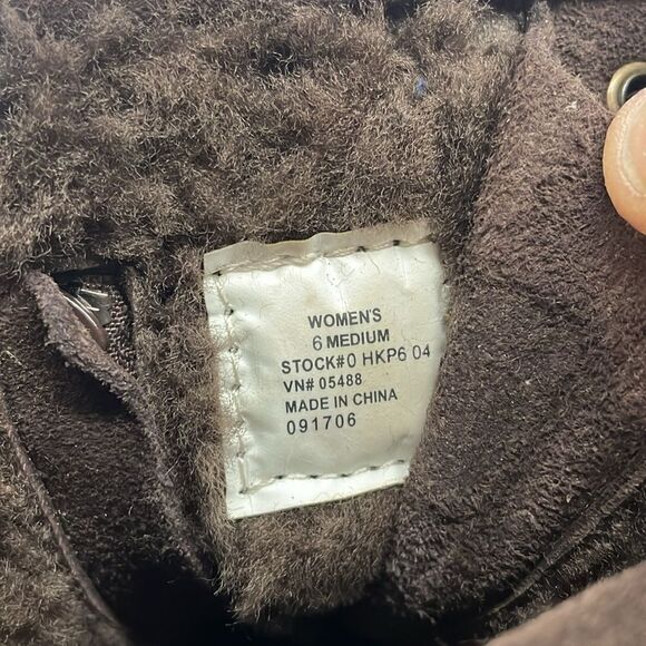 L.L.Bean Moccasin Tall Boots Size 6 Leather Suede - Picture 8 of 9